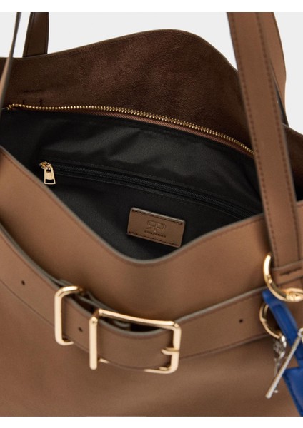 Kemer Detaylı ve Charm'lı Shopper Çanta indirimleri