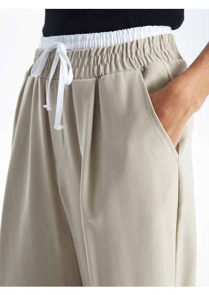 Yeni Sezon Beli Lastikli Kadın Pantolon modelleri