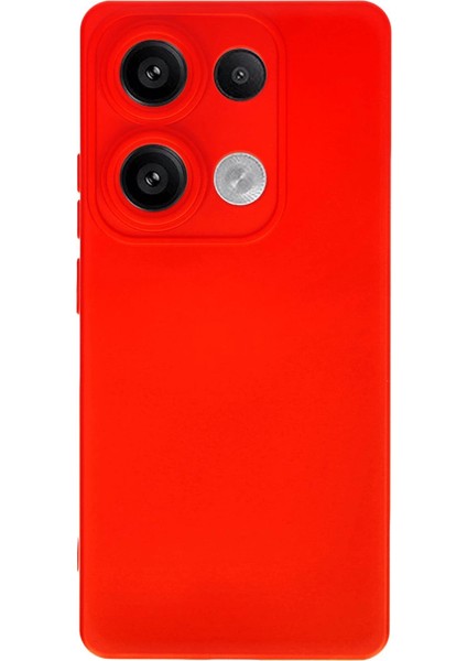 Newface Redmi Note 13 4g Kılıf Nano Içi Kadife Silikon - Kırmızı