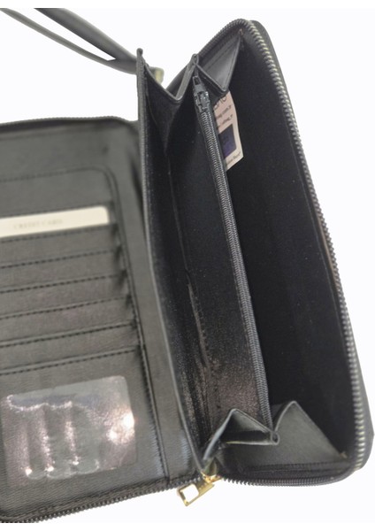 1018 Cilt Büyük Boy Cüzdan / Clutch Çanta Siyah indirimleri