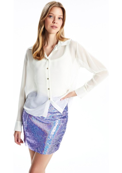 Yeni Sezon Dar Fit Pul Işlemeli Kadın Etek modelleri