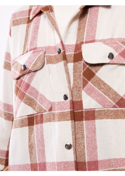 Yeni Sezon Ekose Uzun Kollu Flanel Kadın Oduncu Gömlek Ceket fırsatları