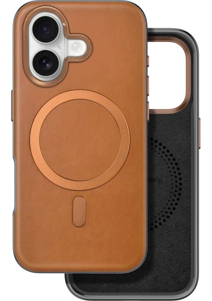 Venco Iphone 16 Puskas Kapak - Açık Kahve