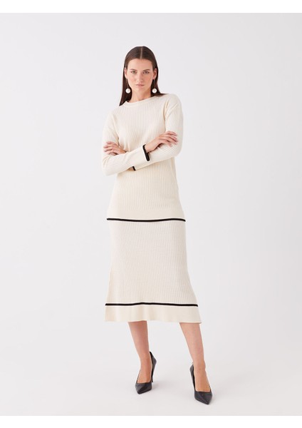 Yeni Sezon Kadın Beli Lastikli Düz Triko Etek fiyatları