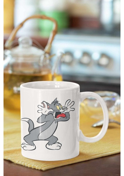 Tom And Jerry Baskılı Porselen Kupa Bardak