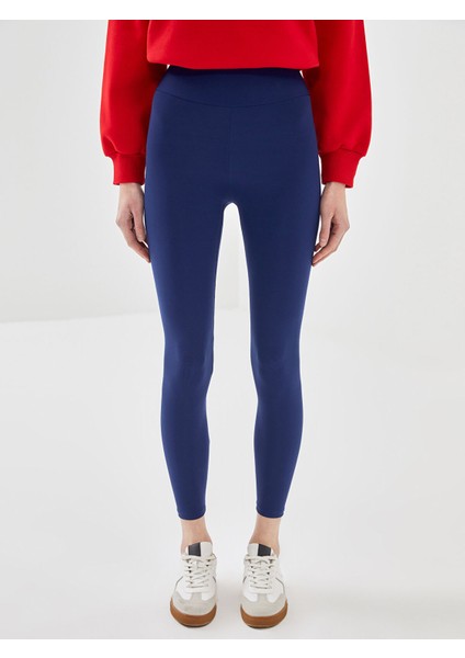 Yeni Sezon Kadın Beli Lastikli Ekstra Dar Fit Düz Tayt fiyatları