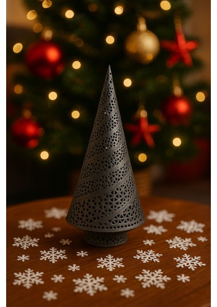 Dekoratif Desenli Yılbaşı Çam Ağacı Biblo fiyatları