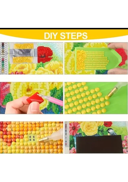 5 D Kendin Yap 20 cm x 20 cm Elmas Mozaik Boyama Tablo fiyatları