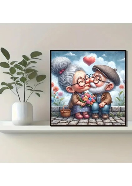 5 D Kendin Yap 20 cm x 20 cm Elmas Mozaik Boyama Tablo