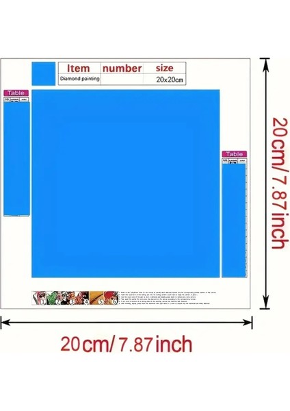 5 D Kendin Yap 20 cm x 20 cm Elmas Mozaik Boyama Tablo