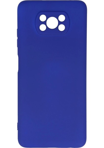 Pocophone X3 Kılıf Nano Içi Kadife Silikon - Lacivert