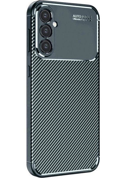 A16 5g Kılıf Auto Focus Karbon Kapak - Koyu Yeşil