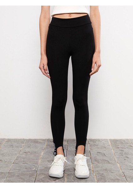 Yeni Sezon Kadın Beli Lastikli Düz Tayt modelleri