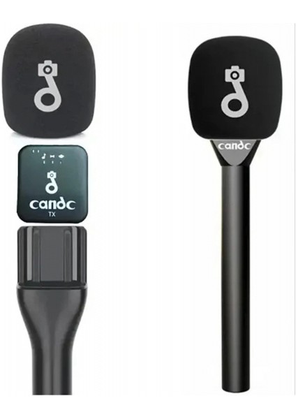 Çift Mikrofonlu Profosyonel Kablosuz Yüksek Kaliteli Ses Kaydı Röportaj Mikrofonu fırsatları