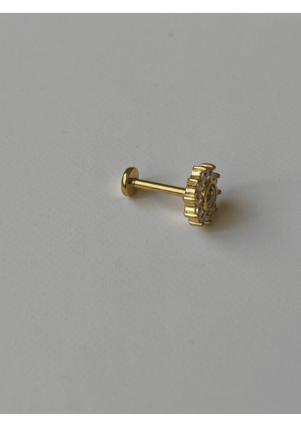 Güneş Şekilli ve Taşlı Gold Piercing fiyatları