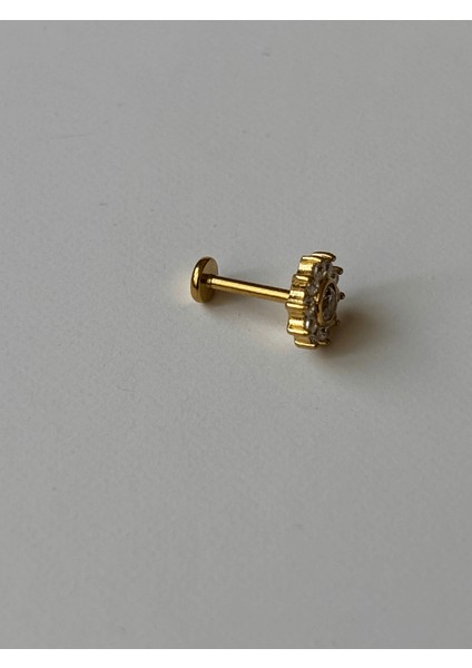 Güneş Şekilli ve Taşlı Gold Piercing fırsatları