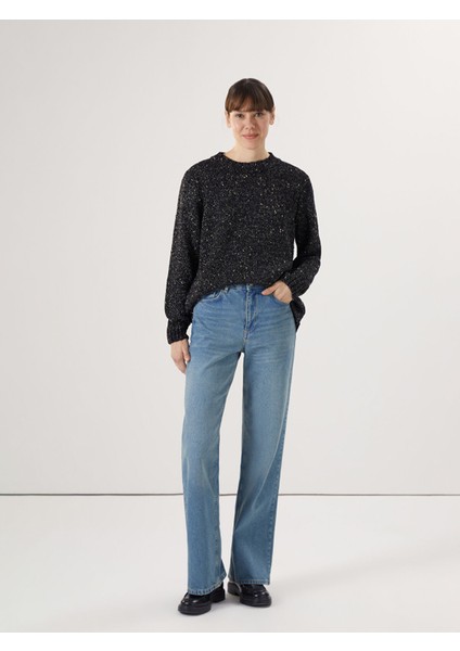 Yeni Sezon Bisiklet Yaka Desenli Kadın Triko Kazak fiyatları