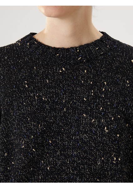 Yeni Sezon Bisiklet Yaka Desenli Kadın Triko Kazak modelleri