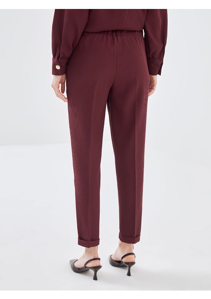 Yeni Sezon Beli Lastikli Dokulu Kadın Pantolon indirimleri