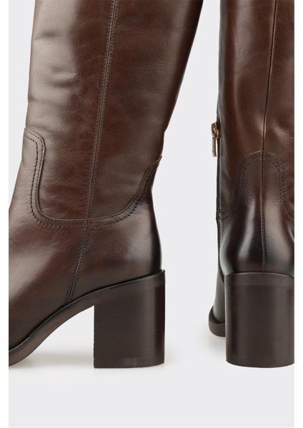 Kahve Deri Kadın Çizme fırsatları