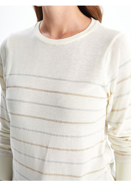 Yeni Sezon Bisiklet Yaka Çizgili Kadın Triko Kazak modelleri