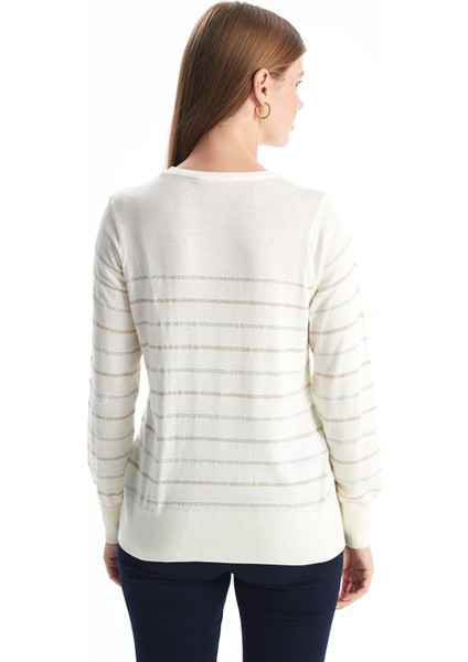 Yeni Sezon Bisiklet Yaka Çizgili Kadın Triko Kazak fırsatları