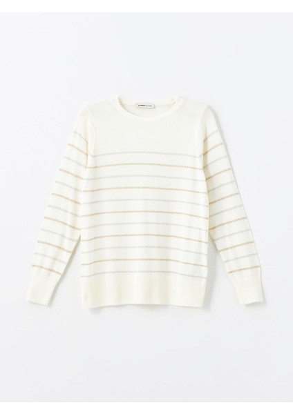 Yeni Sezon Bisiklet Yaka Çizgili Kadın Triko Kazak indirimleri