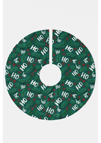 Yeşil Ho Ho Yazılı Yılbaşı Çam Ağacı Örtüsü modelleri