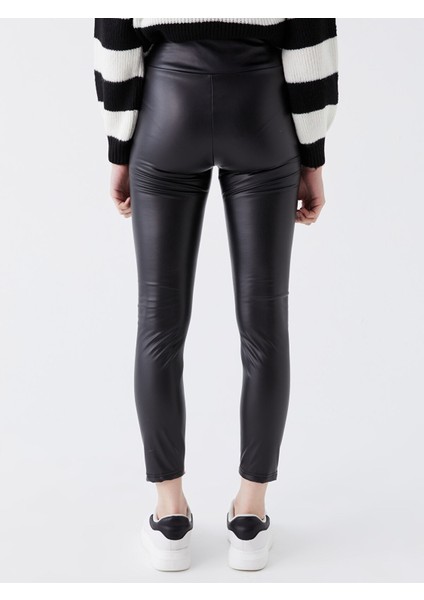 Yeni Sezon Kadın Beli Lastikli Düz Tayt indirimleri