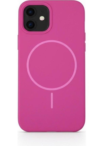 Apple Iphone 12 Silikon Kılıf Magsafe Pembe fiyatları