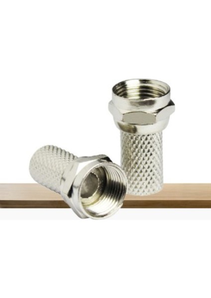 F Konnektör Televizyon Uydu Kablosu Koaksiyel Kablo Konnektoru Uydu 5 Adet