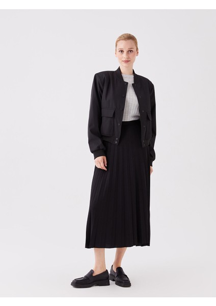 Yeni Sezon Beli Lastikli Kadın Pileli Etek