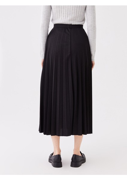 Yeni Sezon Beli Lastikli Kadın Pileli Etek indirimleri