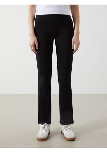 Yeni Sezon Beli Lastikli Ispanyol Paça Kadın Tayt Pantolon fiyatları