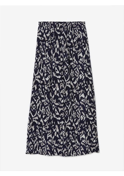 Yeni Sezon Beli Lastikli Desenli Kadın Etek indirimleri