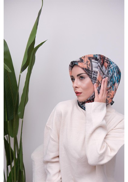 Renkli Karma Desen Dijital Soft Eşarp fiyatları