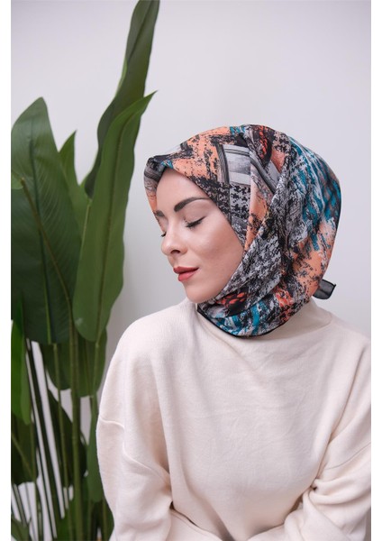 Renkli Karma Desen Dijital Soft Eşarp fırsatları