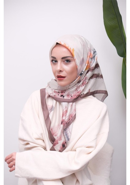 Renkli Karma Desen Dijital Soft Eşarp