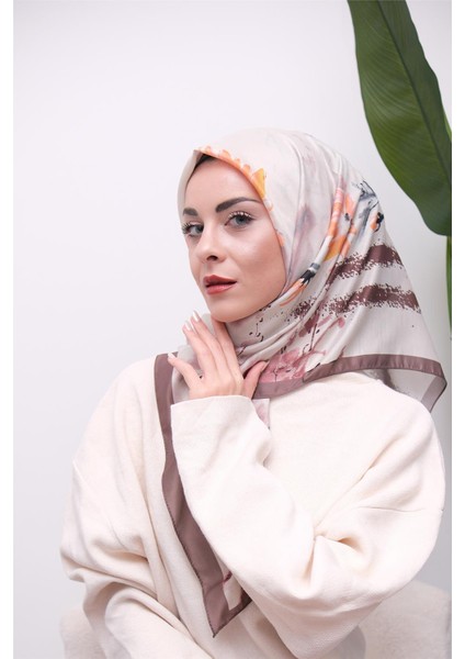 Renkli Karma Desen Dijital Soft Eşarp modelleri