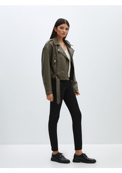 Yeni Sezon Beli Lastikli Kadın Tayt Pantolon