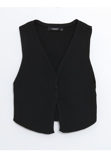 Yeni Sezon V Yaka Kadın Triko Yelek indirimleri