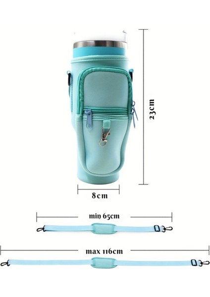 Stanley Quencher Pipetli 1.18 Lt Termos Kılıfı Omuz Askılı Termos Çanta Fermuarlı Cepli Kılıf Çanta fırsatları