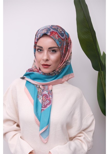 Renkli Karma Desen Dijital Soft Eşarp