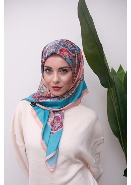 Renkli Karma Desen Dijital Soft Eşarp