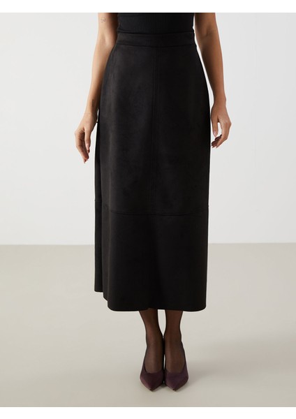 Yeni Sezon Beli Fermuarlı Süet Kadın Etek fiyatları