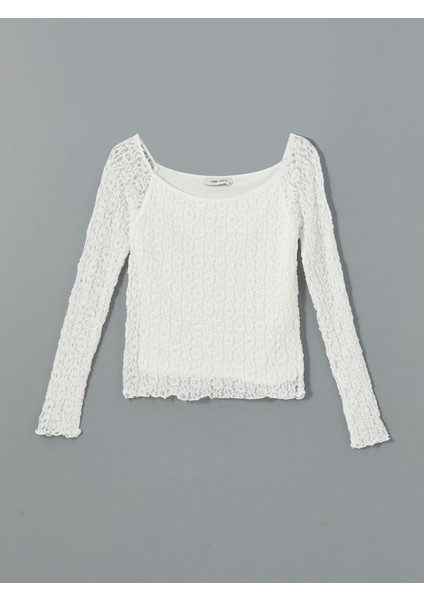 Yeni Sezon Kayık Yaka Dokulu Kadın Bluz indirimleri