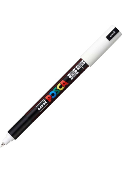 Posca Uni Pc-1mr Renkli Boya Marker Kalemler Ultra Ince 0,7 mm (1 Adet Siyah+1 Adet Beyaz) indirimleri