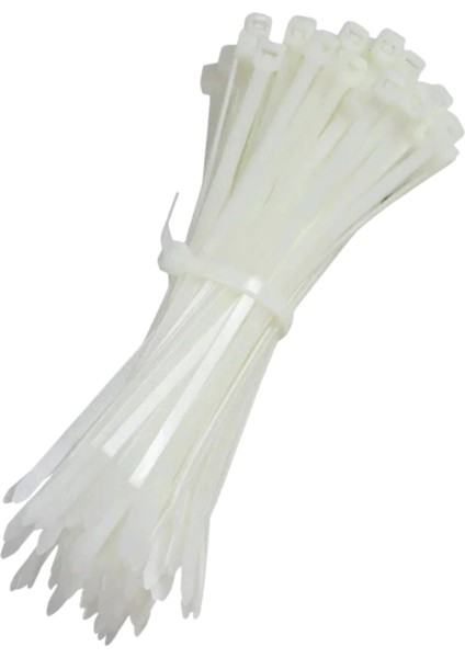 Beyaz Kablo Bağı 100LÜ Paket 7.6mm