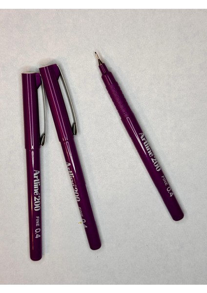 200 Fineliner 0.4mm Keçe Uçlu Kalem ( 3 Adet) fiyatları