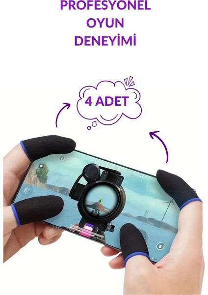 Pubg Parmaklık Eldiveni Keskin Kontrol ve Konfor Oyun Performansı Arttırır Dayanıklı Oyuncu Tercihi